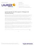 079-2014 : Laurier launches new PhD program in Biological and Chemical Sciences