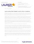 081-2014 : Laurier names Edna Staebler Laurier writer-in-residence