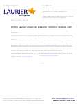 112-2014 : Wilfrid Laurier University presents Economic Outlook 2015
