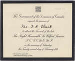 Invitation to the funeral of Sir Wilfrid Laurier