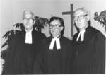Three pastors at Martin Luther Evangelical Lutheran Church, Toronto, Ontario