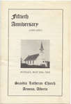 Fiftieth anniversary : Scandia Lutheran Church, Armena, Alberta