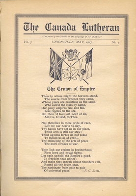 The Canada Lutheran, vol. 5, no. 7, May 1917