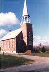 Exterior view of St. John's Evangelical Lutheran Church in Augsburg, Ontario