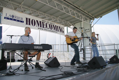 Blackwater Trio performing at Wilfrid Laurier University Homecoming game, 2005