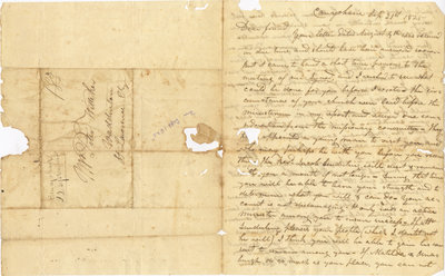 Letter from J. P. Geortner to Peter Witteker, September 21, 1825