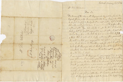 Letter from Ernest L. Haselim to Peter Whitacker, July 23, 1826