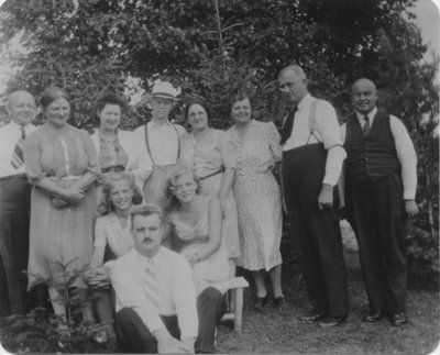 Group of clergymen and family members