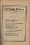 The Canada Lutheran, vol. 7, no. 3, January 1919