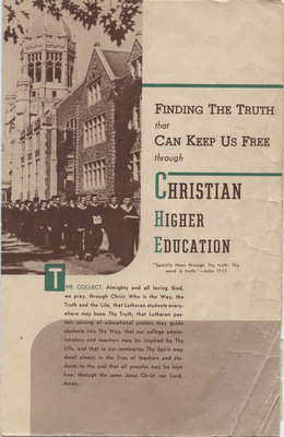 Graduation service of the Evangelical Lutheran Seminary of Canada, 1947