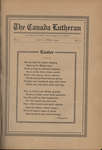 The Canada Lutheran, vol. 7, no. 6, April 1919