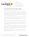 039-2015 : Laurier partners with the University of Ghana