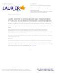 120-2015 : Laurier commits to working toward rapid implementation of Truth and Reconciliation Commission recommendations