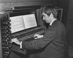 William Wright playing organ at Deer Park United Church, Toronto