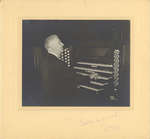 R. G.  Geen playing organ in Moose Jaw, 1958