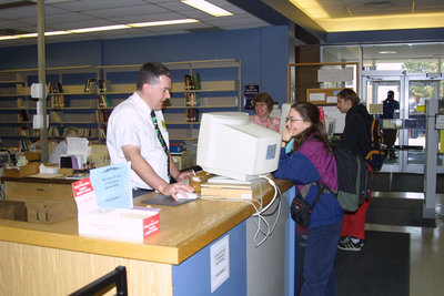 Wilfrid Laurier University Library Circulation Desk