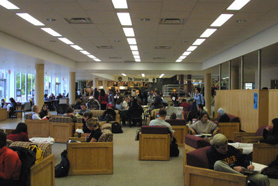 Students in the Torque Room at Wilfrid Laurier University