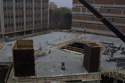 Construction of the Schlegal Building at Wilfrid Laurier University