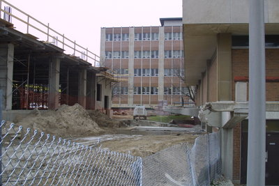 Construction of the Schlegal Building at Wilfrid Laurier University