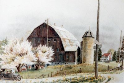 Hallman's Farm on Erb Street, Circa 1925