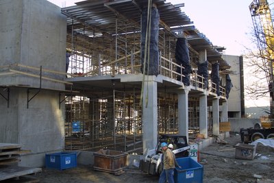 Construction of the Schlegal Building at Wilfrid Laurier University