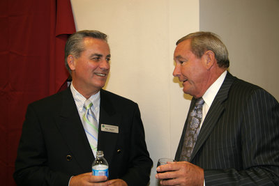 Two men at a Laurier Brantford event