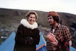 Marie Sanderson and a man in Nunavut