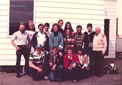 Marie Sanderson with research and field work team, Nunavut