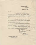 Letter from W. H. Measures to C. Mortimer Bezeau, December 17, 1928