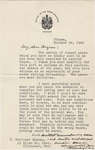 Letter from William Lyon Mackenzie King to C. Mortimer Bezeau, October 24, 1940