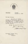 Letter from William Lyon Mackenzie King to C. Mortimer Bezeau, January 4, 1943