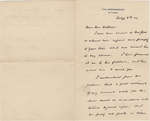 Letter from William Lyon Mackenzie King to Mrs. C. E. Hoffman, February 7, 1912