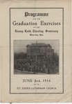 Programme for the graduation exercises of the Evang. Luth. Theolog. Seminary, Waterloo, Ont., June 2nd, 1914