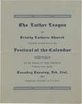 Programme for the Festival of the Calender, February 21, 1911