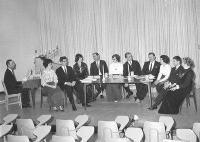 Performers at the Waterloo Lutheran University honours William Shakespeare event, 1964