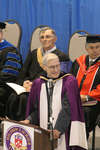 Don Morgenson speaking at Wilfrid Laurier University spring convocation, 2006
