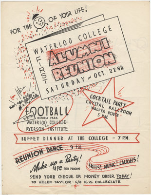 Waterloo College Alumni Reunion, 1955