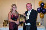 Karen Conboy and Barry MacLean at 2003 Golden Hawk Hall of Fame induction ceremony