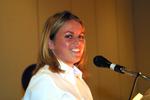 Amy Turek at 2003 Golden Hawk Hall of Fame induction ceremony