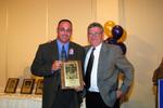 Tim Bisci and Rich Newbrough at 2003 Golden Hawk Hall of Fame induction ceremony