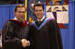 Kirby and Robert Schlegel at Wilfrid Laurier University Fall Convocation 2003