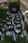 Tables set up for Wilfrid University Alumni Association annual awards banquet, 2003