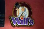 Wilf's Restaurant and Bar logo, 2003