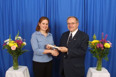 Robert Rosehart and student at Arts Awards, 2004