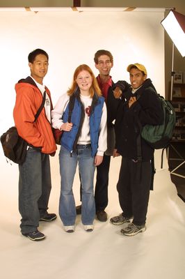 Group of students posing for photo, 2004