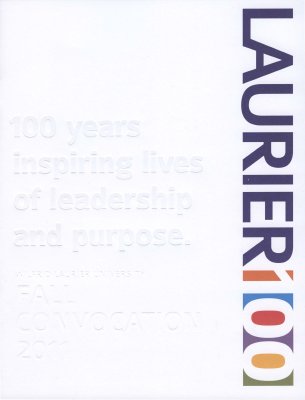 Wilfrid Laurier University fall convocation program, 2011