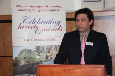 Bruce Arai at Brantford students awards, 2008