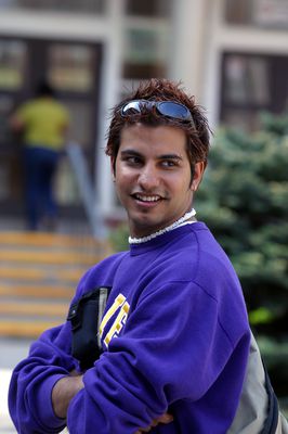 Student on campus, 2003