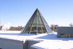 Pyramid on Science Building roof, 2004