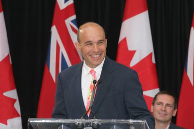 Jim Balsillie at announcement of Balsillie School of International Fairs funding, 2007